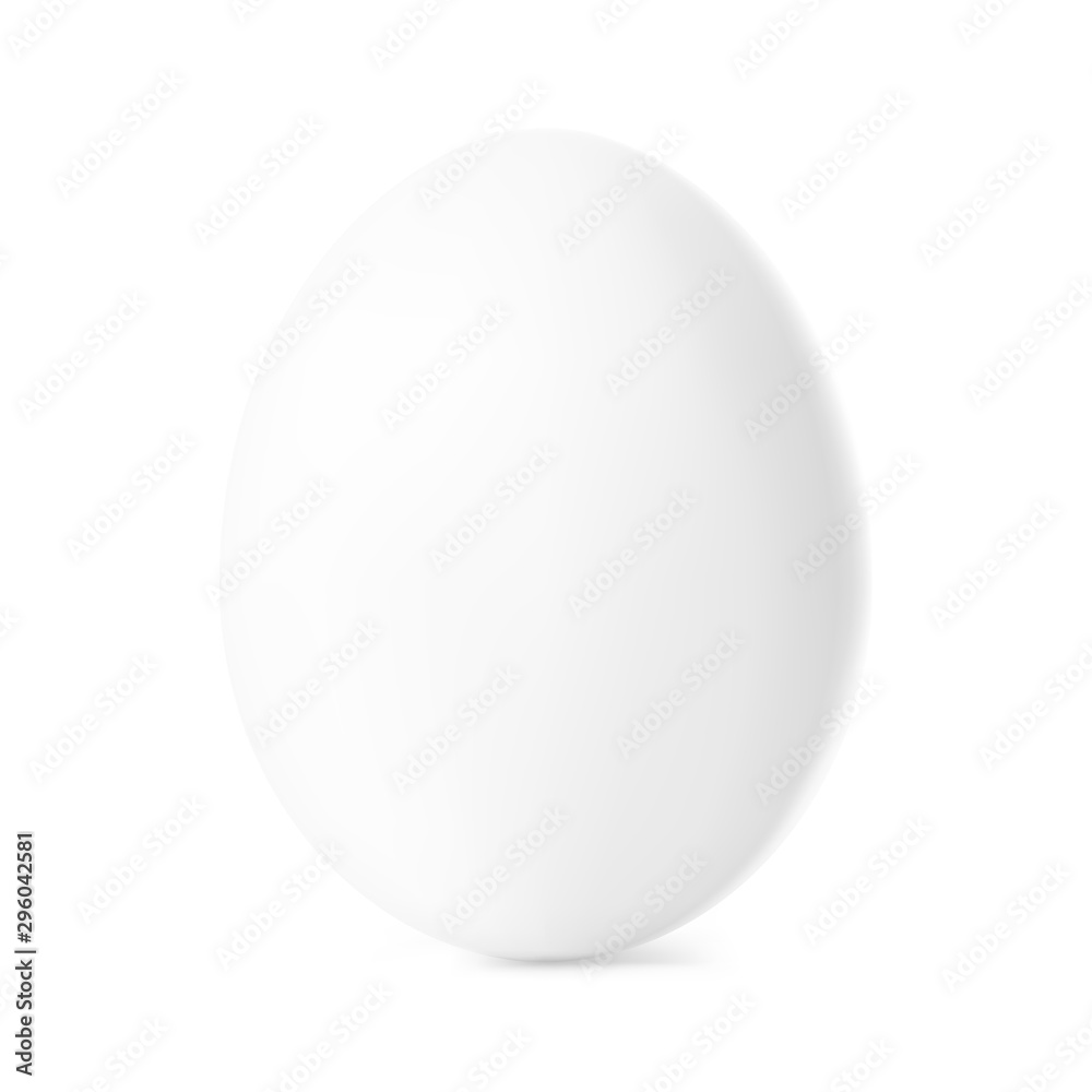 Fresh white chicken egg. Realistic vector illustration isolated on white background. Ready for your design. EPS10. Fresh white chicken egg. Realistic vector illustration isolated on white background. Ready for your design. EPS10.