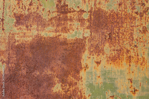 Corroded metal rusty wall plate 