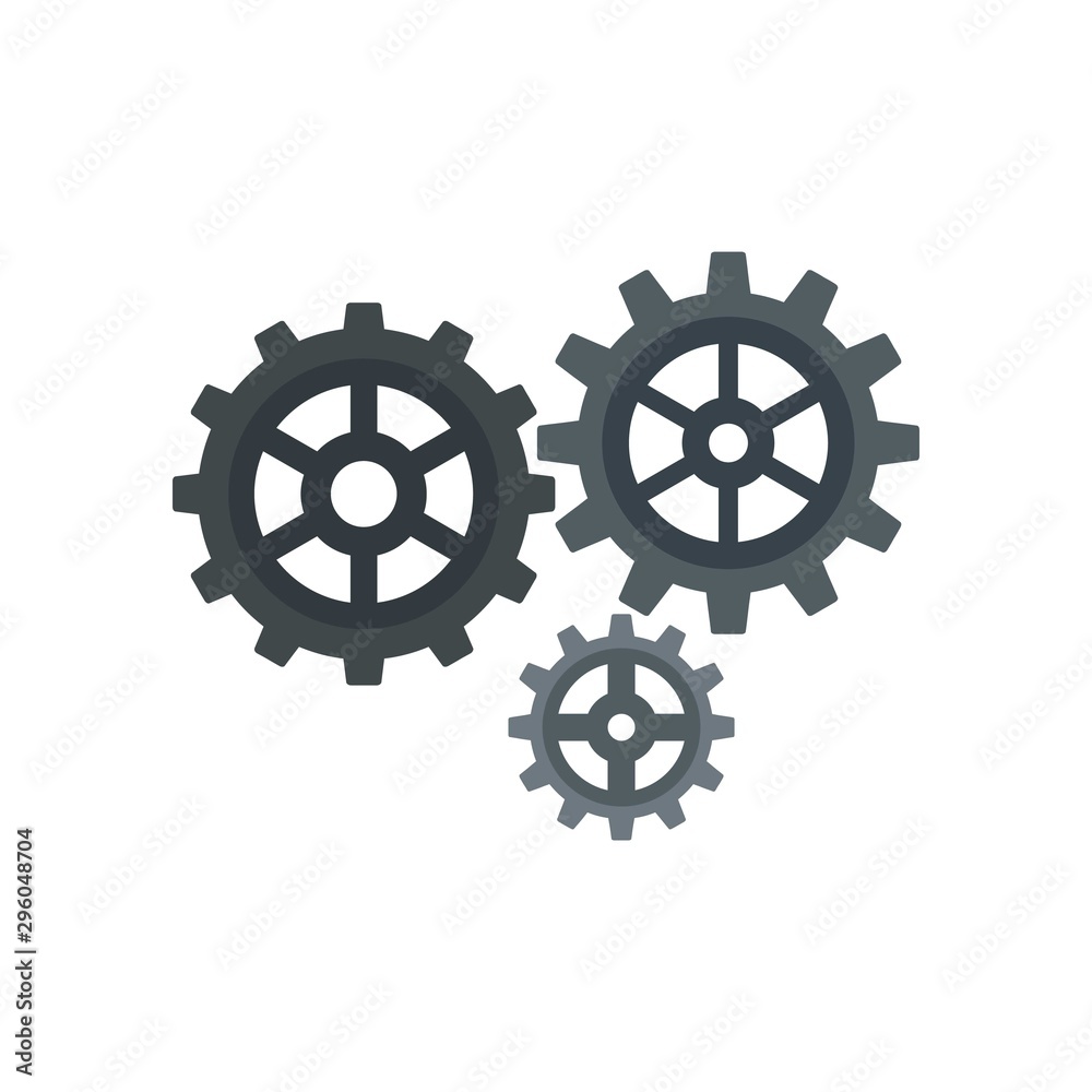 Gear cog icon. Flat illustration of gear cog vector icon for web design Gear cog icon. Flat illustration of gear cog vector icon for web design