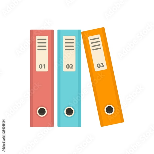File folder icon. Flat illustration of file folder vector icon for web design