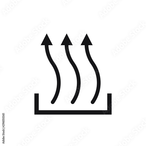 Heat icon three arrow up symbol, new concept
