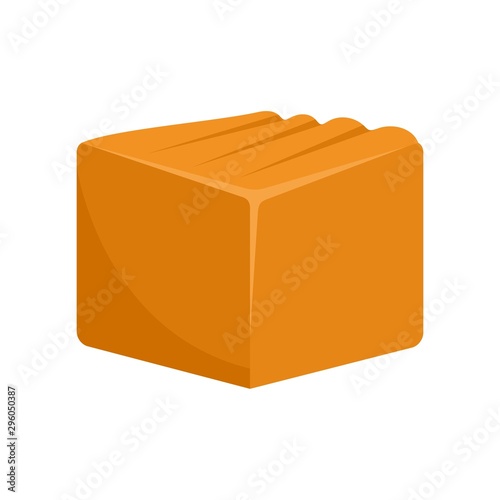 Tasty toffee icon. Flat illustration of tasty toffee vector icon for web design