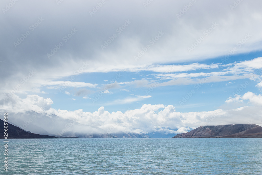 Landscape amazing view of Pagong lake, Leh Ladakh, India.