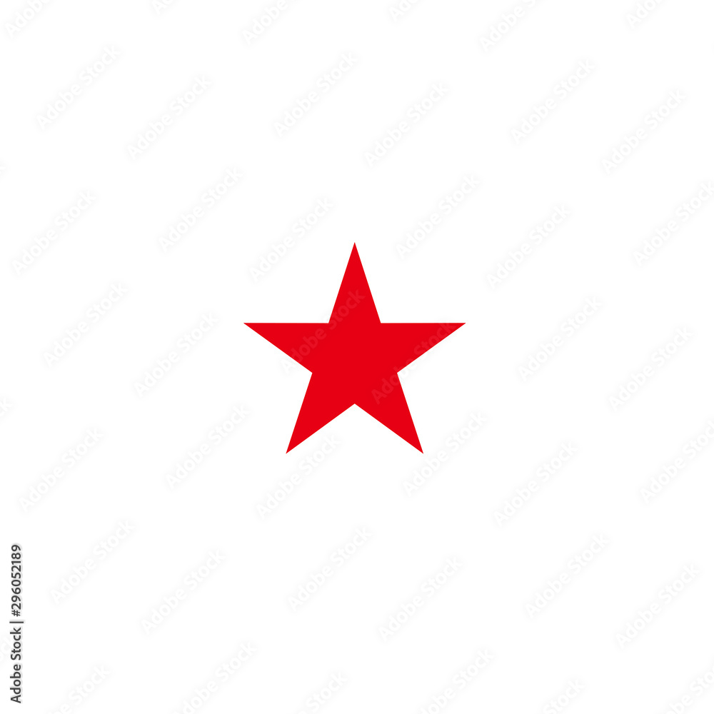 Red Star Icon vector design symbol
