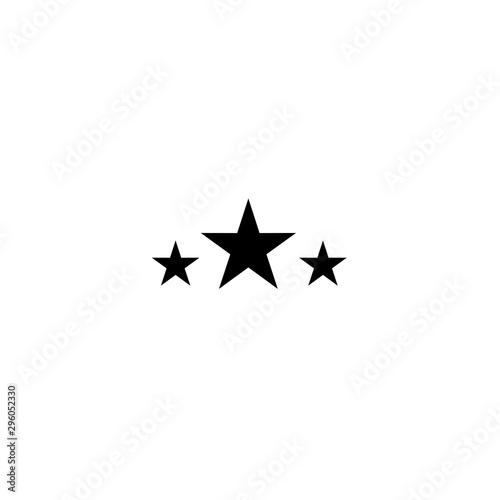 Three Stars Icon vector design symbol