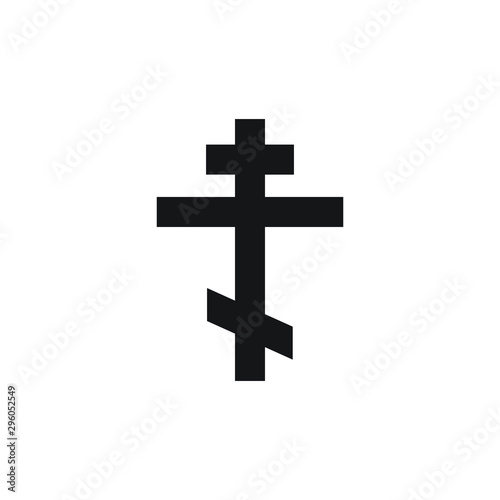 Orthodox Cross icon vector symbol