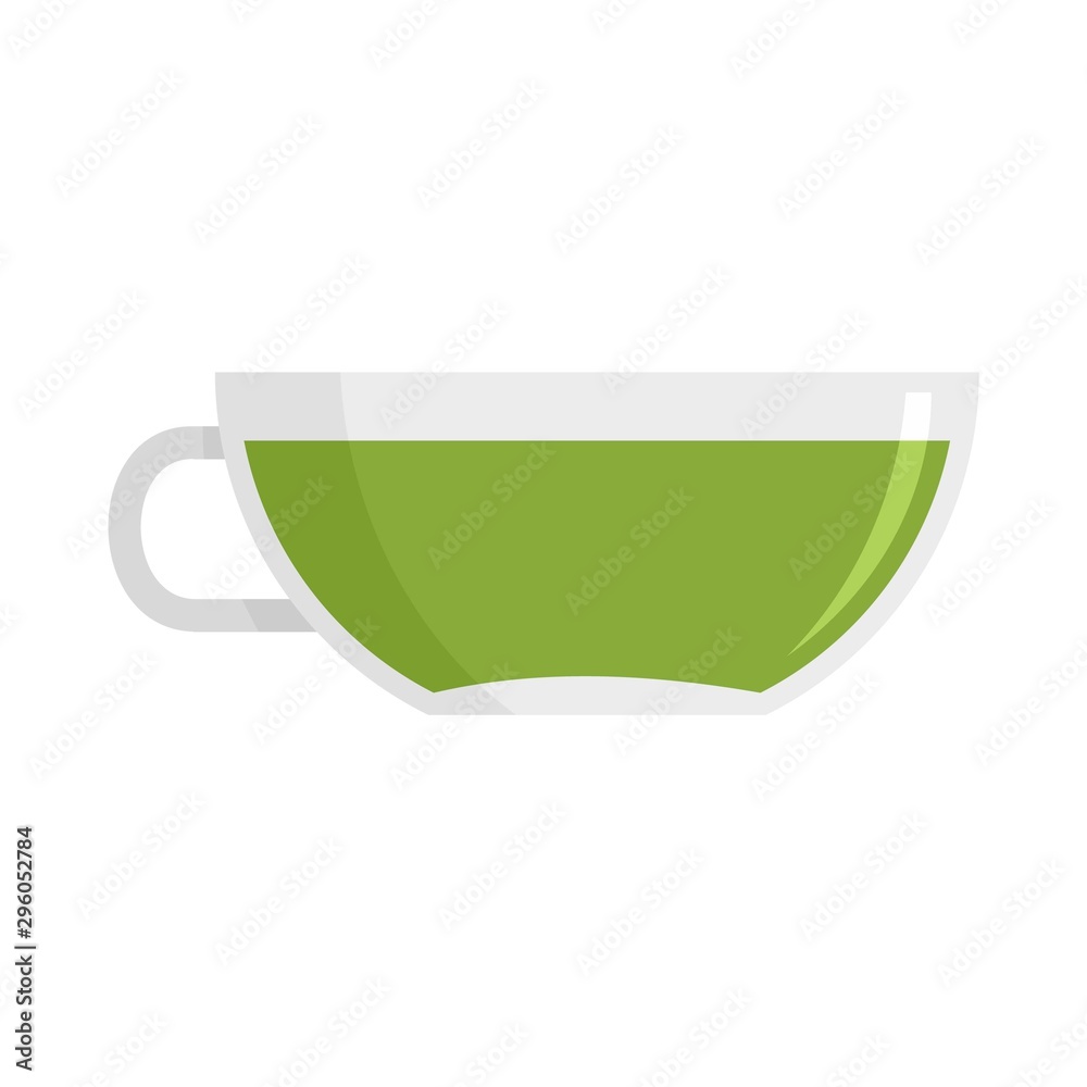 Matcha cup of tea icon. Flat illustration of matcha cup of tea vector icon for web design Matcha cup of tea icon. Flat illustration of matcha cup of tea vector icon for web design