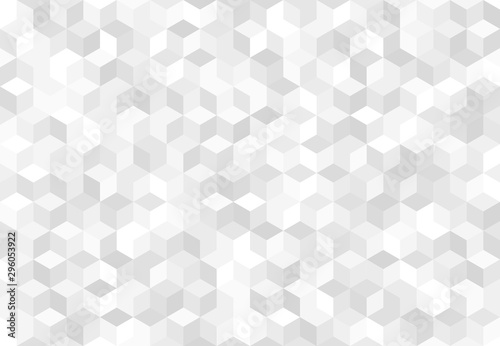 Fototapeta Naklejka Na Ścianę i Meble -  Abstract pattern of geometric shapes. Seamless gray rhombuses mosaic.