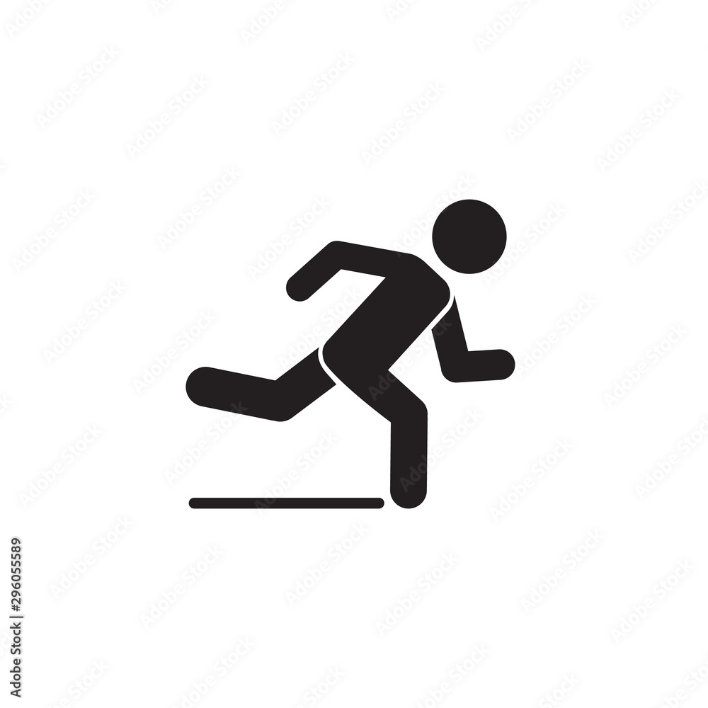 Runner icon. Logo element illustration. Runner symbol design. colored collection. Runner concept. Can be used in web and