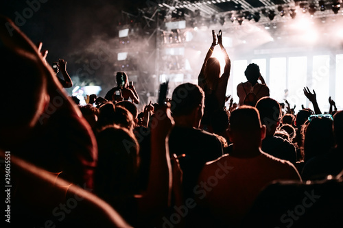 Enjoying the favorite band