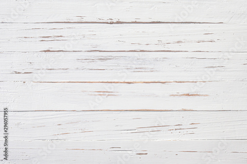 Fototapeta Naklejka Na Ścianę i Meble -  Old White soft clean wood for vintage background