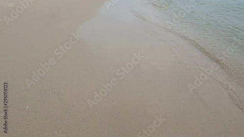 Tropical beach with morning sunrise