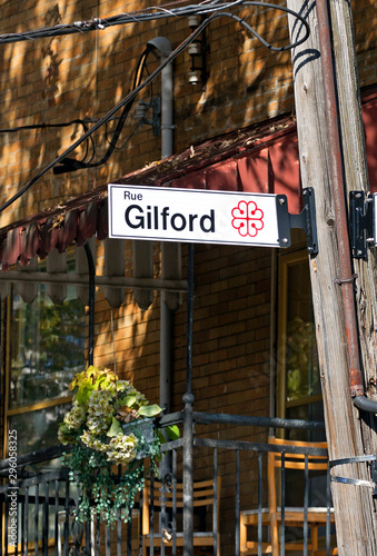 Montreal street sign photo