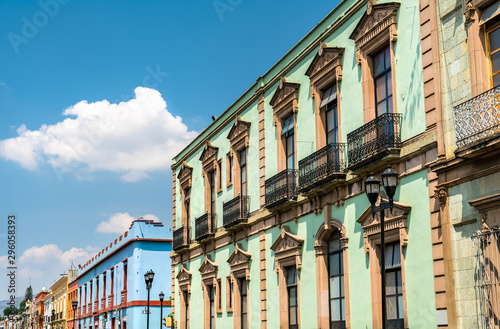 Traditional colonial architecture in Oaxaca, Mexico