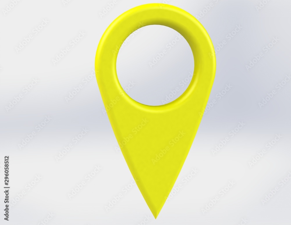 LOCATION pin glossy yellow arrow. The concept of tagging a sign landmark needle tip to create a route search. Isolated on white background 3D rendering 3D. – Illustration LOCATION pin glossy yellow arrow. The concept of tagging a sign landmark needle tip to create a route search. Isolated on white background 3D rendering 3D. – Illustration