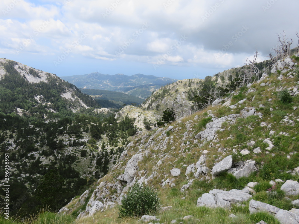 Fototapeta premium Mountain Orjen Montenegro landscape