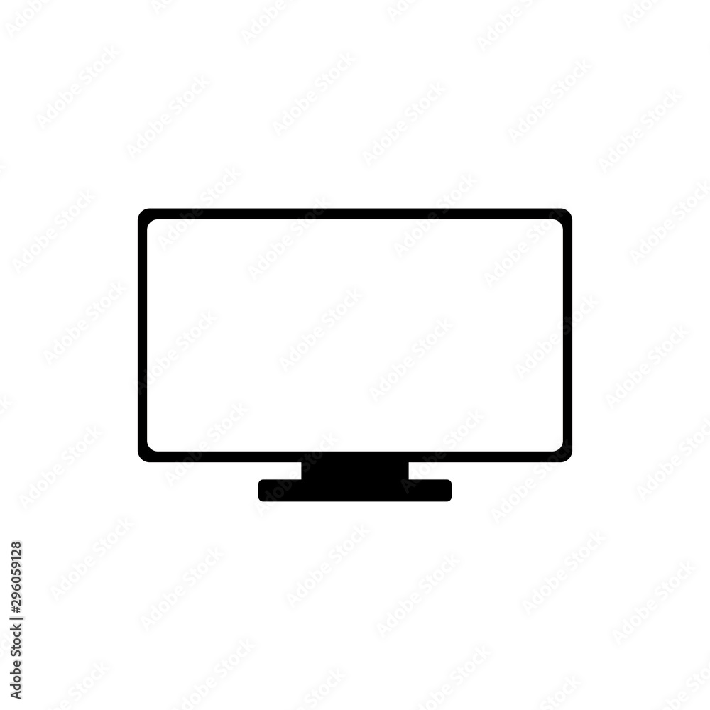 Television Icon vector design symbol Television Icon vector design symbol