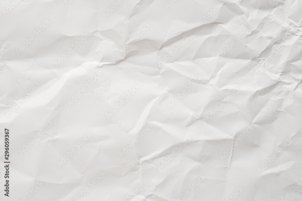 Abstract white crumpled paper texture background Abstract white crumpled paper texture background