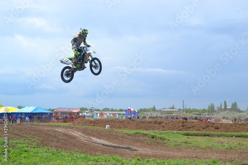 motorcycle on the motocross