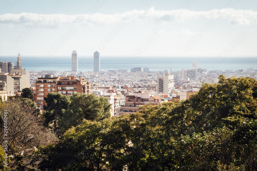 barcelone vu depuis parc güell