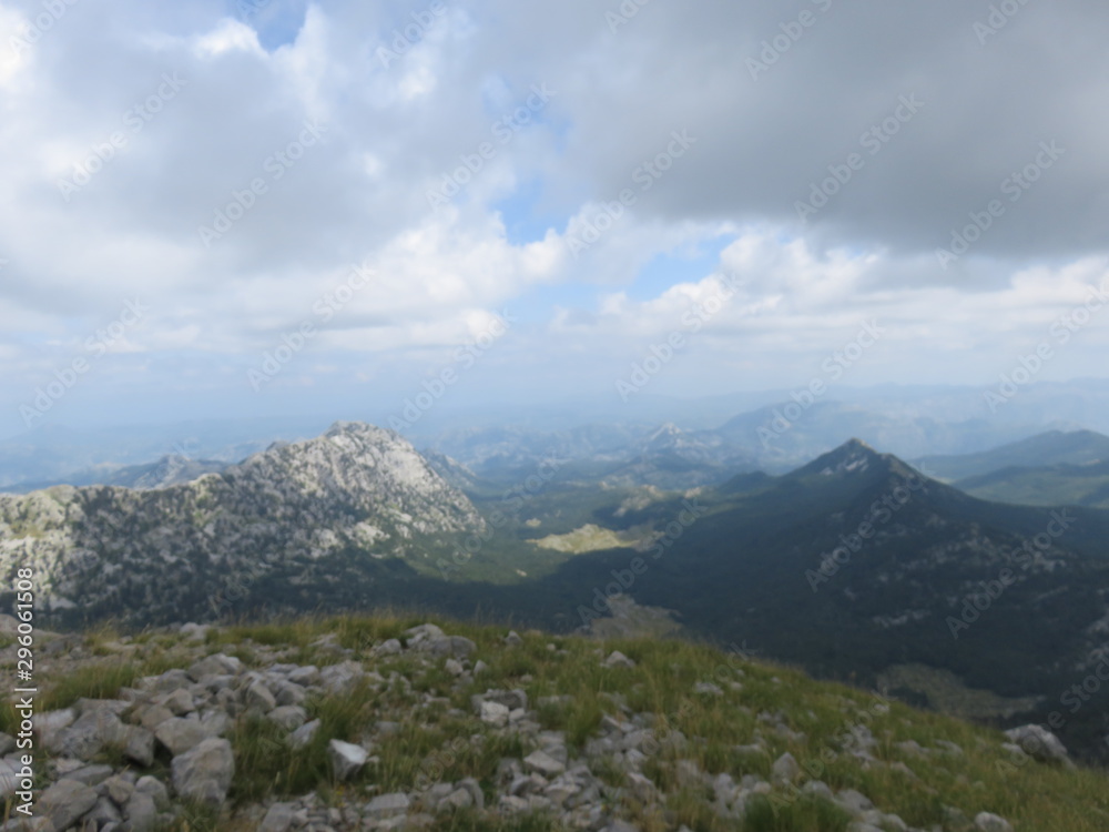 Mountain Orjen Montenegro mountain top landscape Mountain Orjen Montenegro mountain top landscape