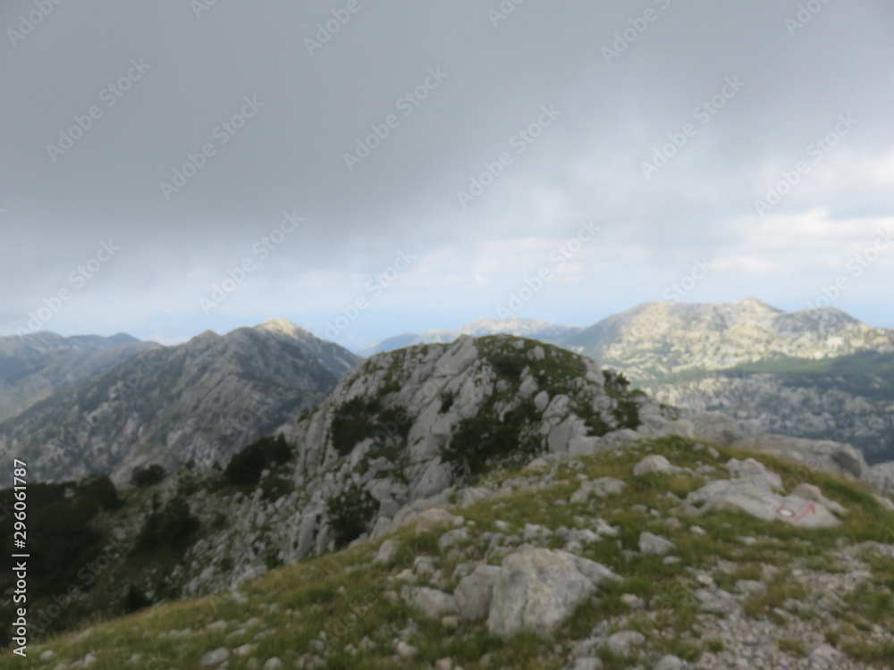 Mountain Orjen Montenegro mountain top landscape Mountain Orjen Montenegro mountain top landscape