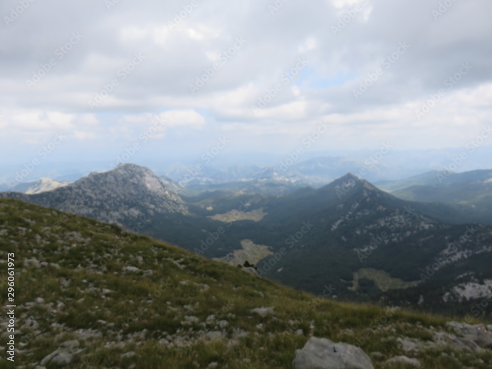 Fototapeta premium Mountain Orjen Montenegro mountain top landscape