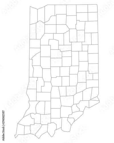 Karte von Indiana