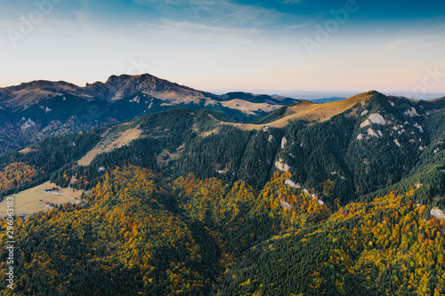 Most scenic mountain from Romania, Ciucas mountains in autumn.