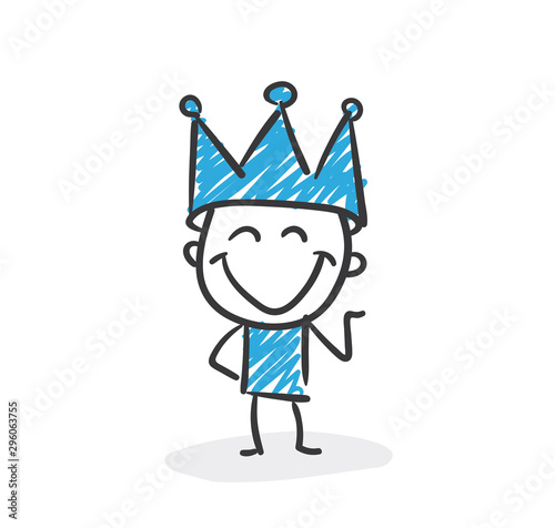 Stickman Blue: King, Crone. (Nr. 150)	