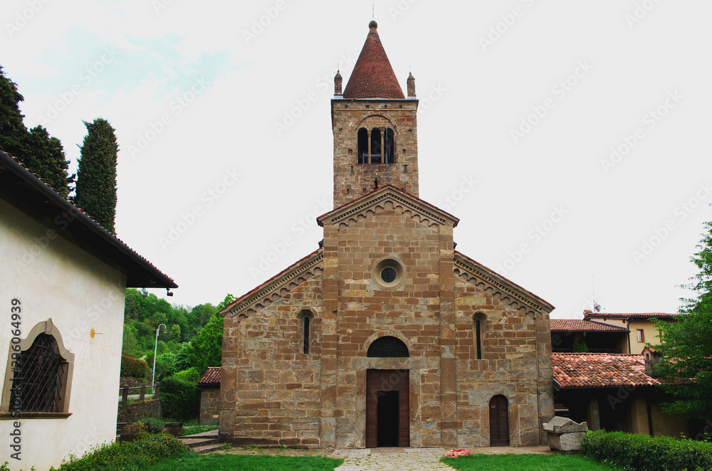 Church Saint'Egidio in Fontanella, Lombardy, Italy - First Romanesque building