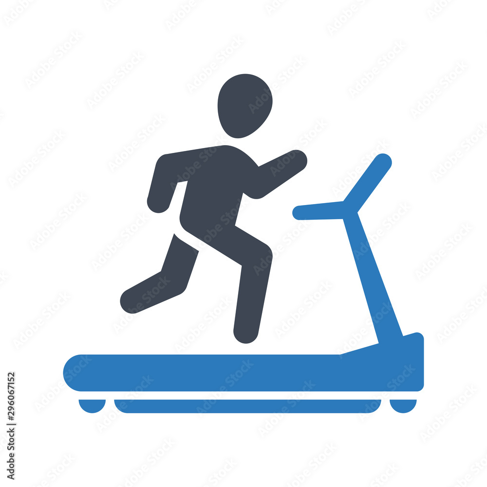 Running exercise icon Running exercise icon