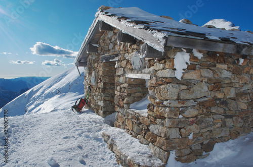 Alpine hut photo