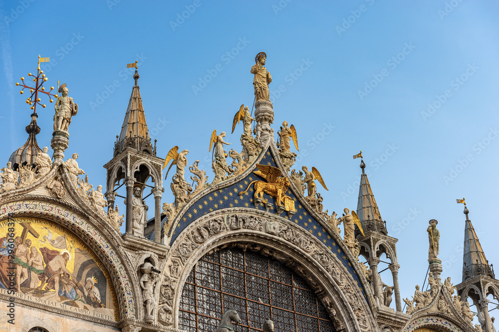 Basilica and Cathedral of San Marco (St. Mark the evangelist), Venice, UNESCO world heritage site, Veneto, Italy, Europe