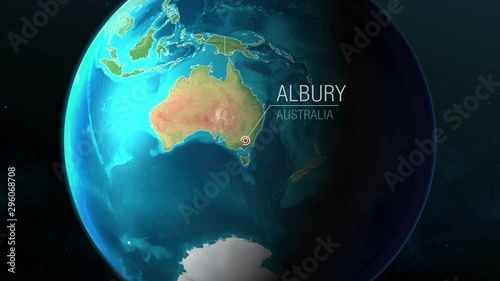 Australia - Albury - Zooming from space to earth photo
