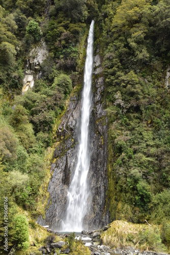 Waterfall in South Island, New Zealand
