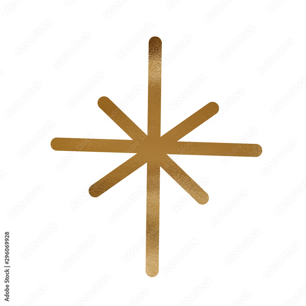 Celestial gold element for decoration and clipart on the white isolated background. Celestial gold element for decoration and clipart on the white isolated background.