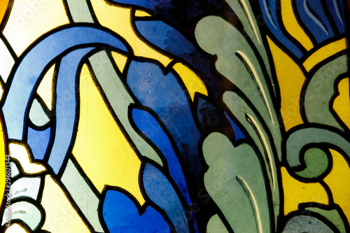 Detail of a stained glass window © bonilook