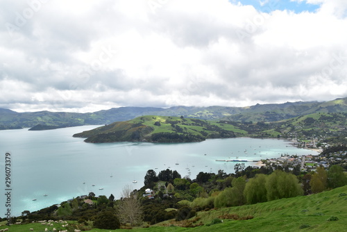 Akaroa in South Island, New Zealand © Yujun