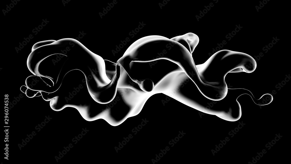 Splash fluid. 3d illustration, 3d rendering. Splash fluid. 3d illustration, 3d rendering.