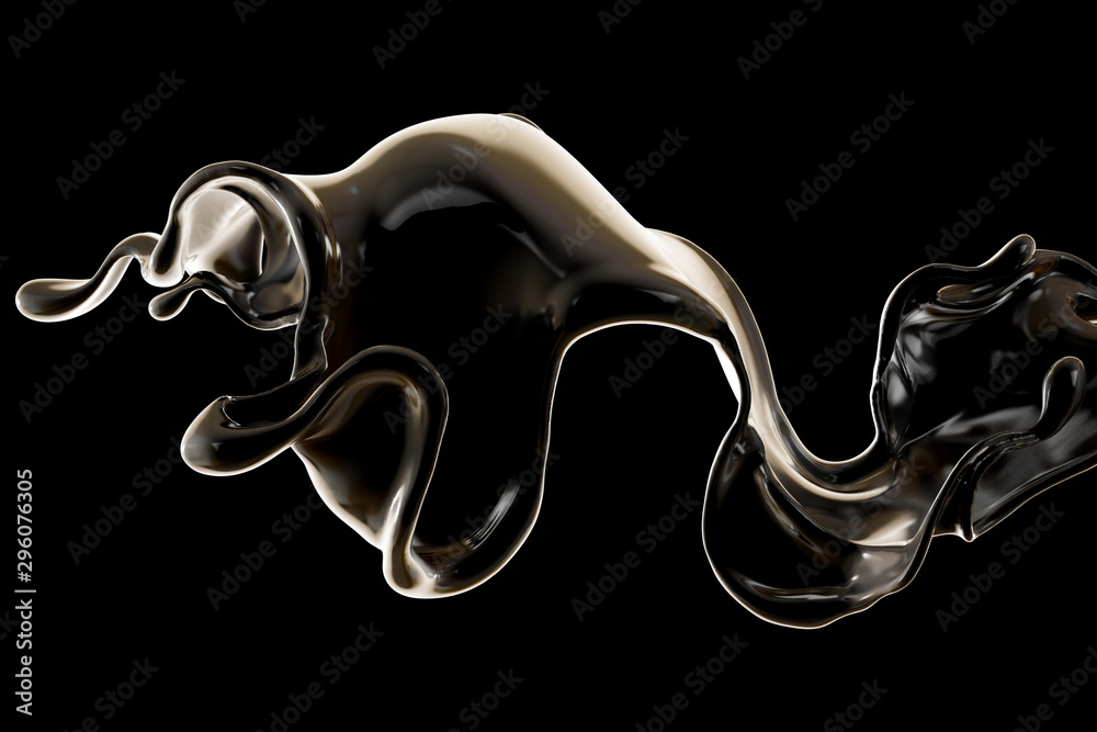 Splash fluid. 3d illustration, 3d rendering. Splash fluid. 3d illustration, 3d rendering.