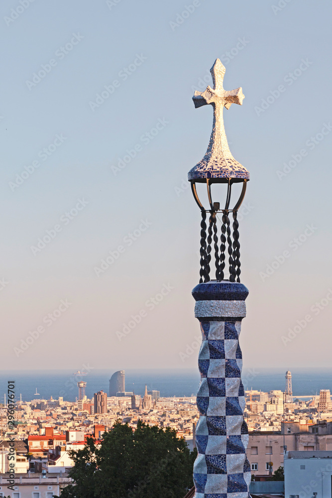 Barcelona cityscape from Park Guell