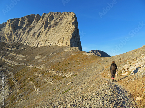 Bergwandern und Erfolg beim Erreichen des Gipfels