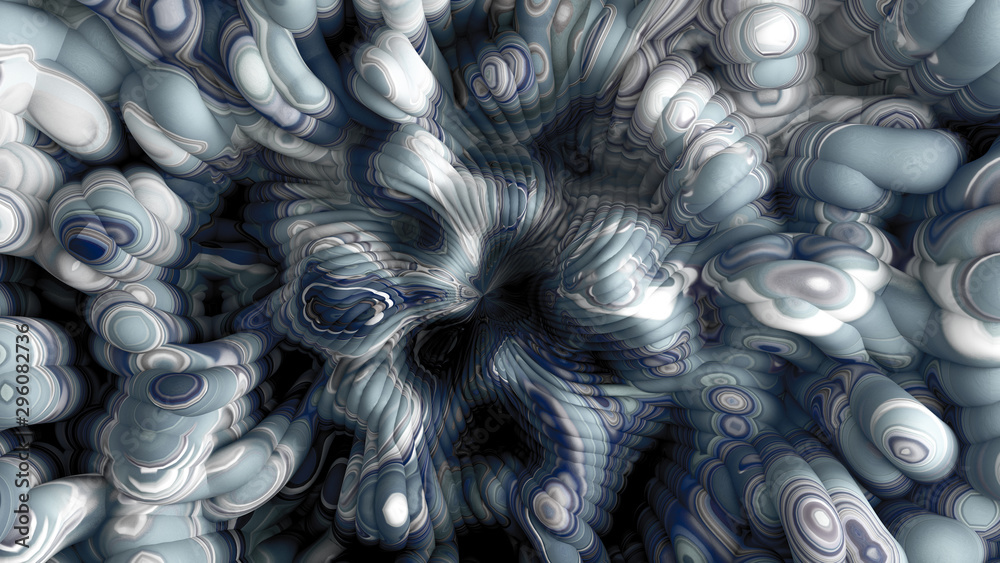 Bright background with a volumetric pattern and print. 3d illustration, 3d rendering. Bright background with a volumetric pattern and print. 3d illustration, 3d rendering.