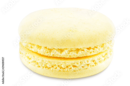 Macarons on a white isolated background
