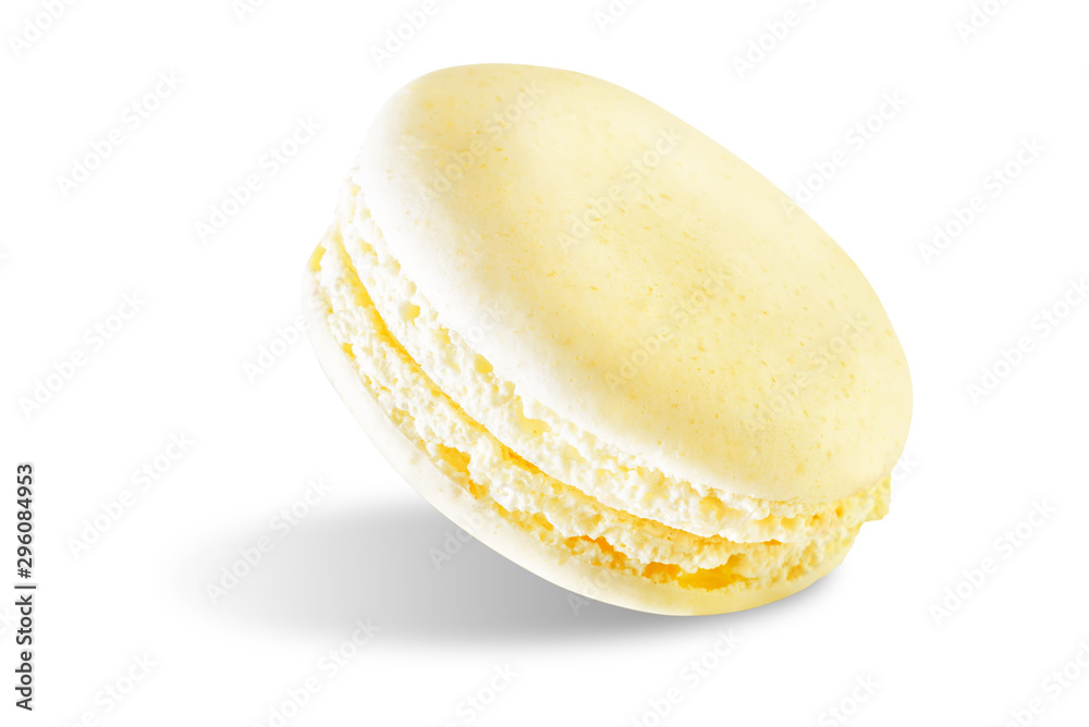 Macarons on a white isolated background Macarons on a white isolated background