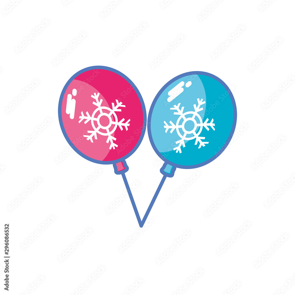 helium balloons on white background helium balloons on white background
