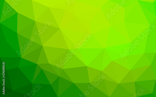 Modern green abstract polygonal background. Geometric texture background in origami style.