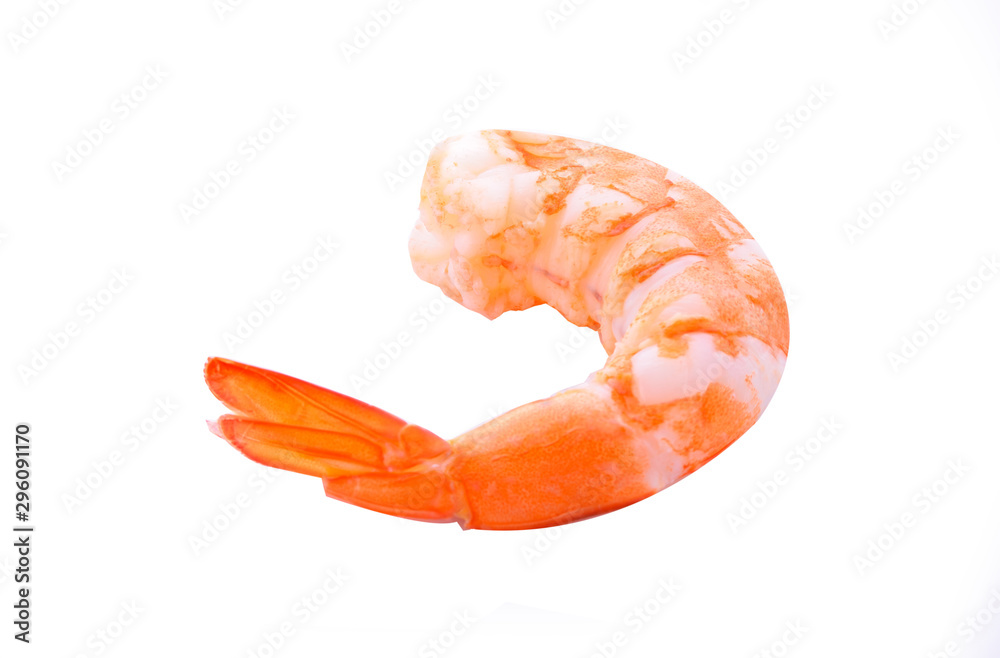 shrimps isolated on white background