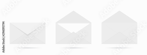 Vector mail envelope on white background